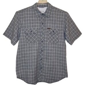 ORVIS Classic Collection Men's Medium Plaid Short Sleeve Button Down Shirt